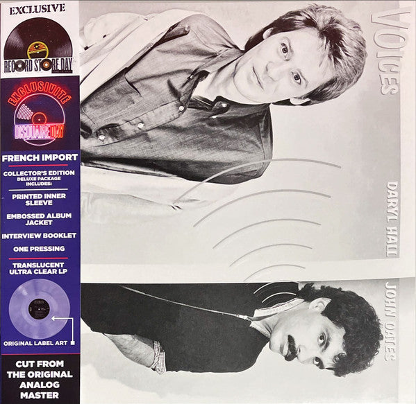 HALL & OATES - VOICES : CLEAR VINYL - LP