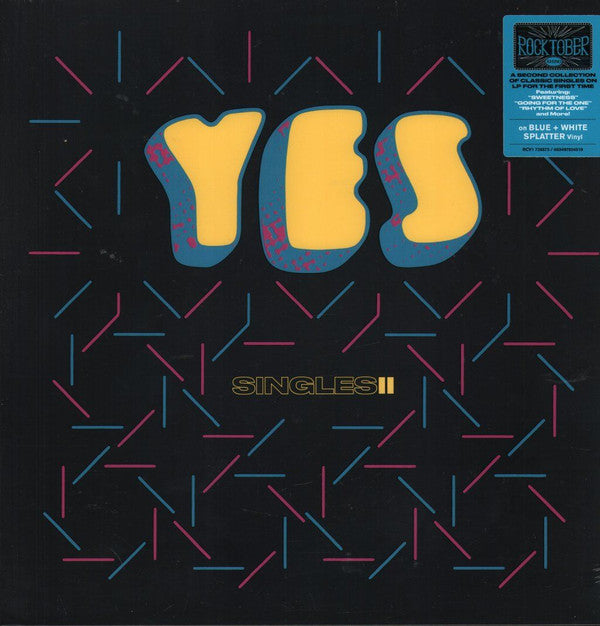 YES - YESSINGLES2 : BLUE & WHITE SPLATTER - LP
