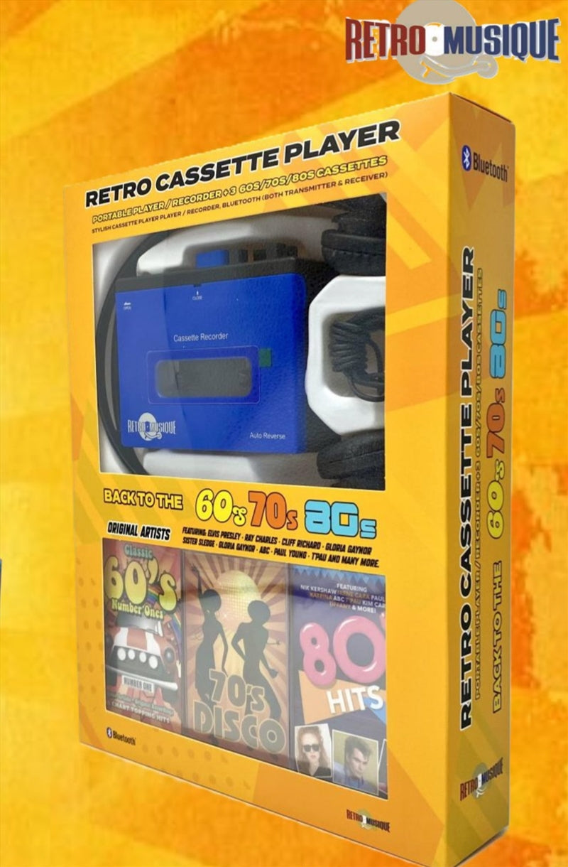 WALKMAN : BLUE - RETRO CASSETTE PLAYER - ACC