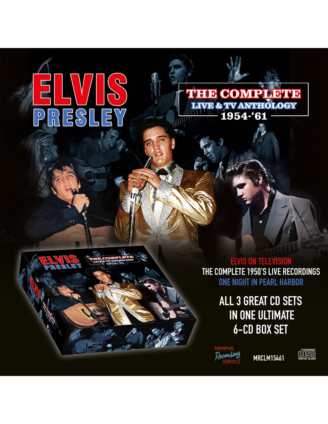 PRESLEY, ELVIS - COMPLETE LIVE & TV ANTHOLOGY '54-61: 6CD - CD