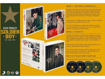 PRESLEY, ELVIS - SOLDIER BOY : 4CD + 2 X BOOKS - CD