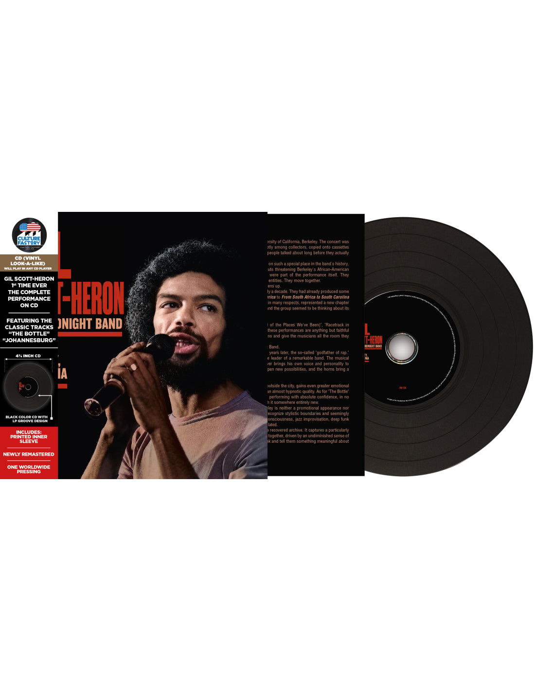 SCOTT-HERON GIL & THE MIDNIGHT BAND - LIVE AT BERKELEY 1978 : GOLD POLYCARBONA - CD