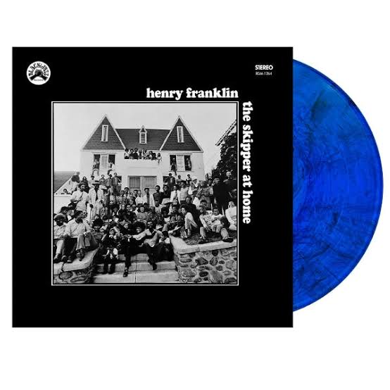 FRANKLIN, HENRY - SKIPPER AT HOME: BLUE WITH BLACK SWIRL - LP