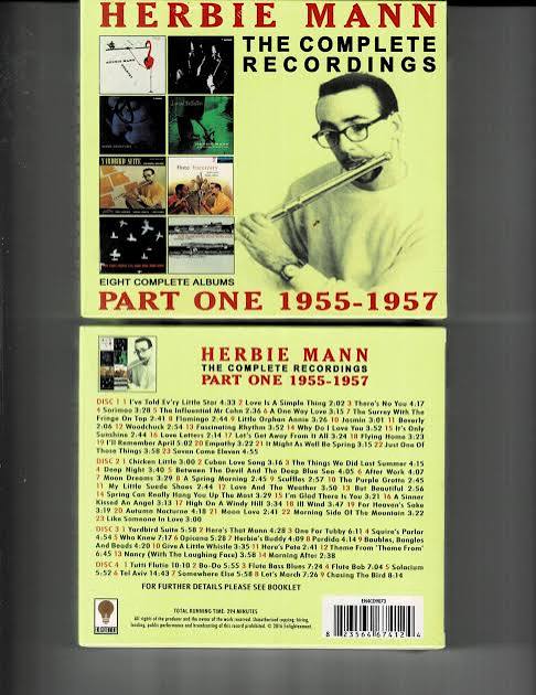 MANN, HERBIE - COMPLETE RECORDINGS : PART ONE (4CD) - CD