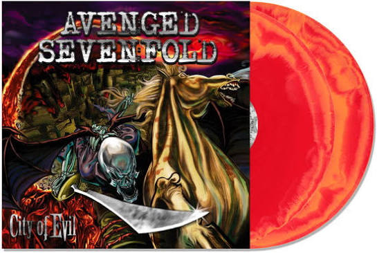 AVENGED SEVENFOLD - CITY OF EVIL : 2LP ORANGE / RED VINYL - LP