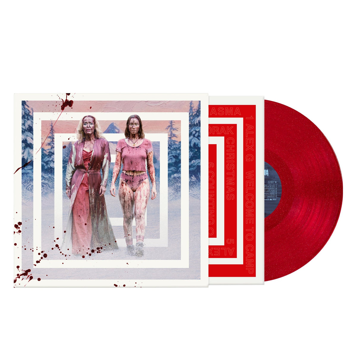 TEENAGE SEX & DEATH AT CAMP MIASMA - SOUNDTRACK : TRANSLUCENT RED + GLITTER - LP