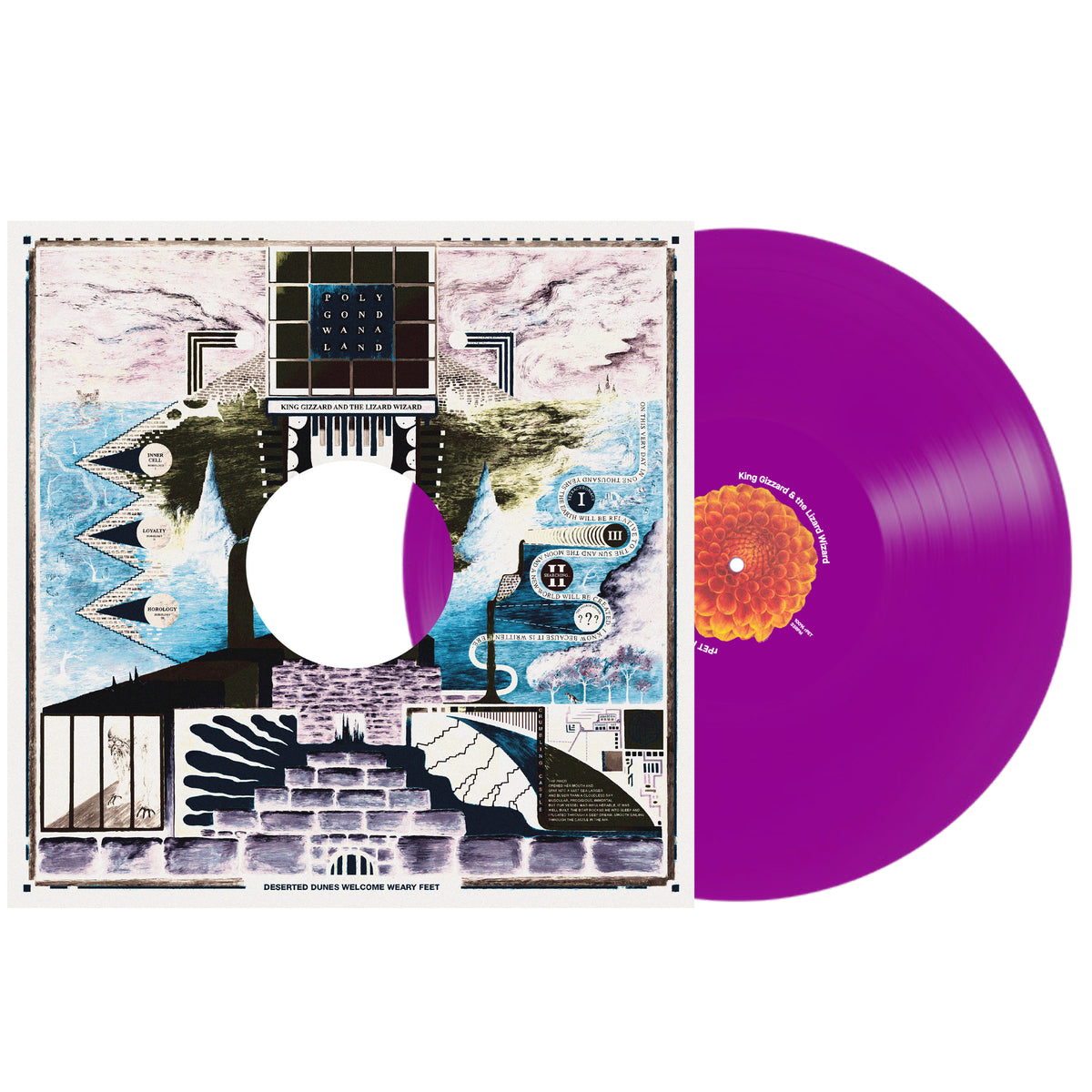KING GIZZARD & THE LIZARD WIZARD - POLYGONDWANALAND : RECYCLED PURPLE - LP