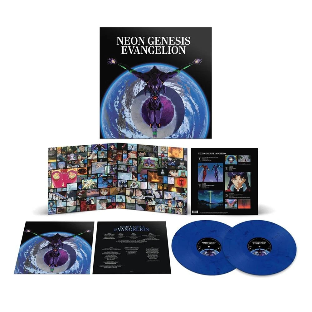 NEON GENESIS EVANGELION - SOUNDTRACK : 2LP BLUE W/BLACK - LP