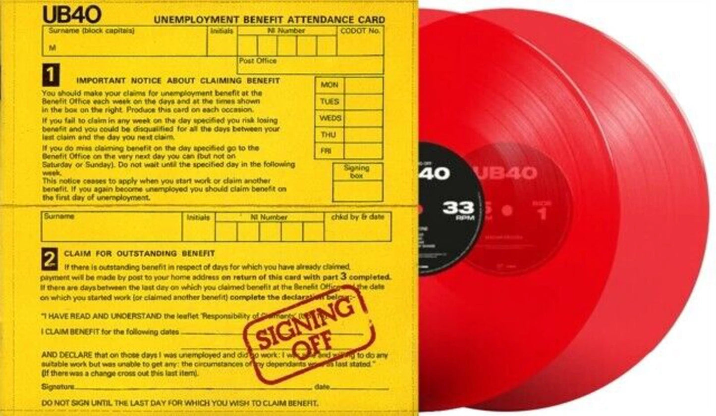 UB40 - SIGNING OFF : 2LP RED VINYL - LP