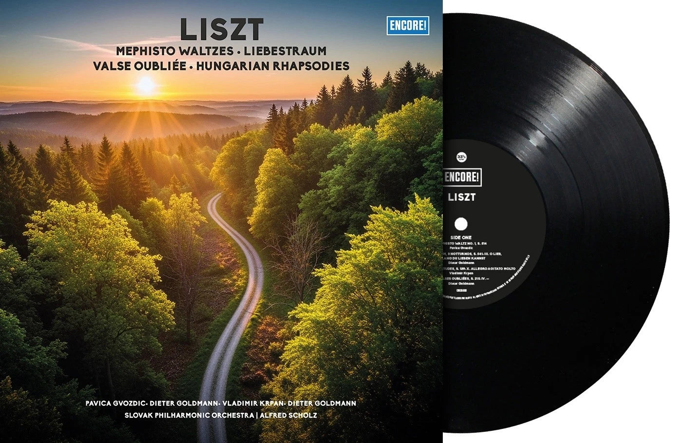 LISZT, FRANZ - MEPHISTO WALTZES LIEBESTRAUM ETUDE IN - LP