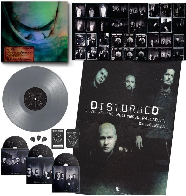 DISTURBED - SICKNESS : 3CD + SILVER LP + BOOK - LP