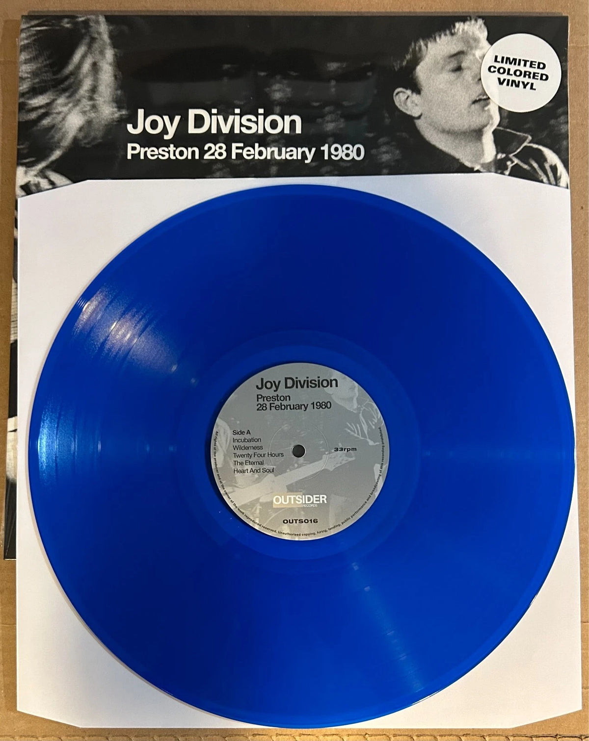 JOY DIVISION - PRESTON 28 FEBRUARY 1980 : BLUE - LP