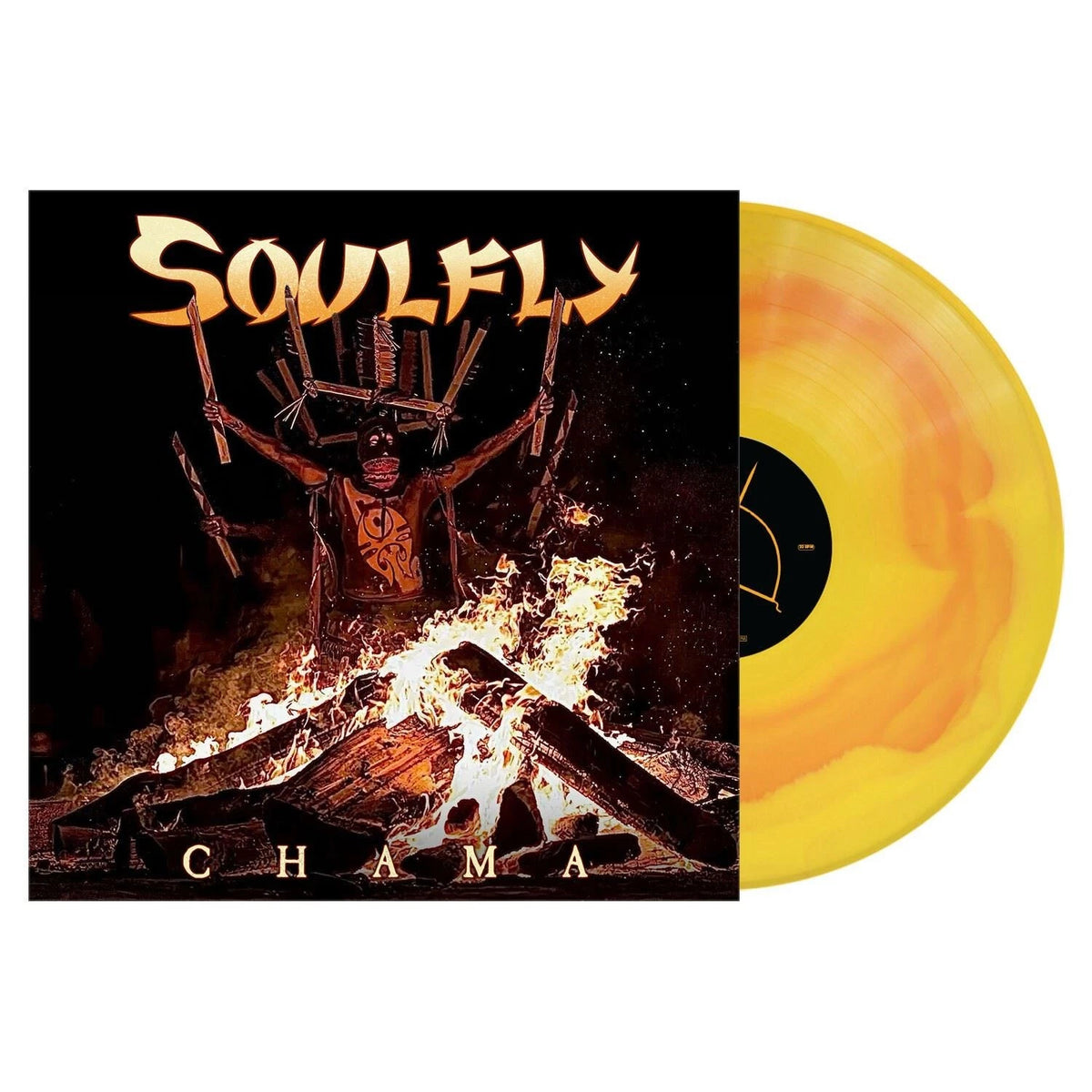 SOULFLY - CHAMA : YELLOW & ORANGE CORONA VINYL - LP