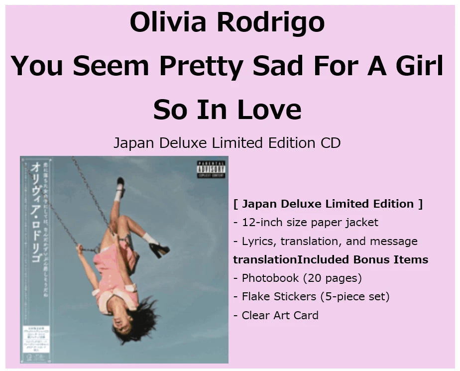 RODRIGO, OLIVIA - YOU SEEM PRETTY SAD.. : CD IN 12" COVER - CD