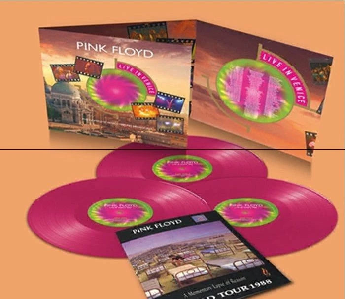 PINK FLOYD - LIVE IN VENICE 1989 : 3LP PINK VINYL - LP