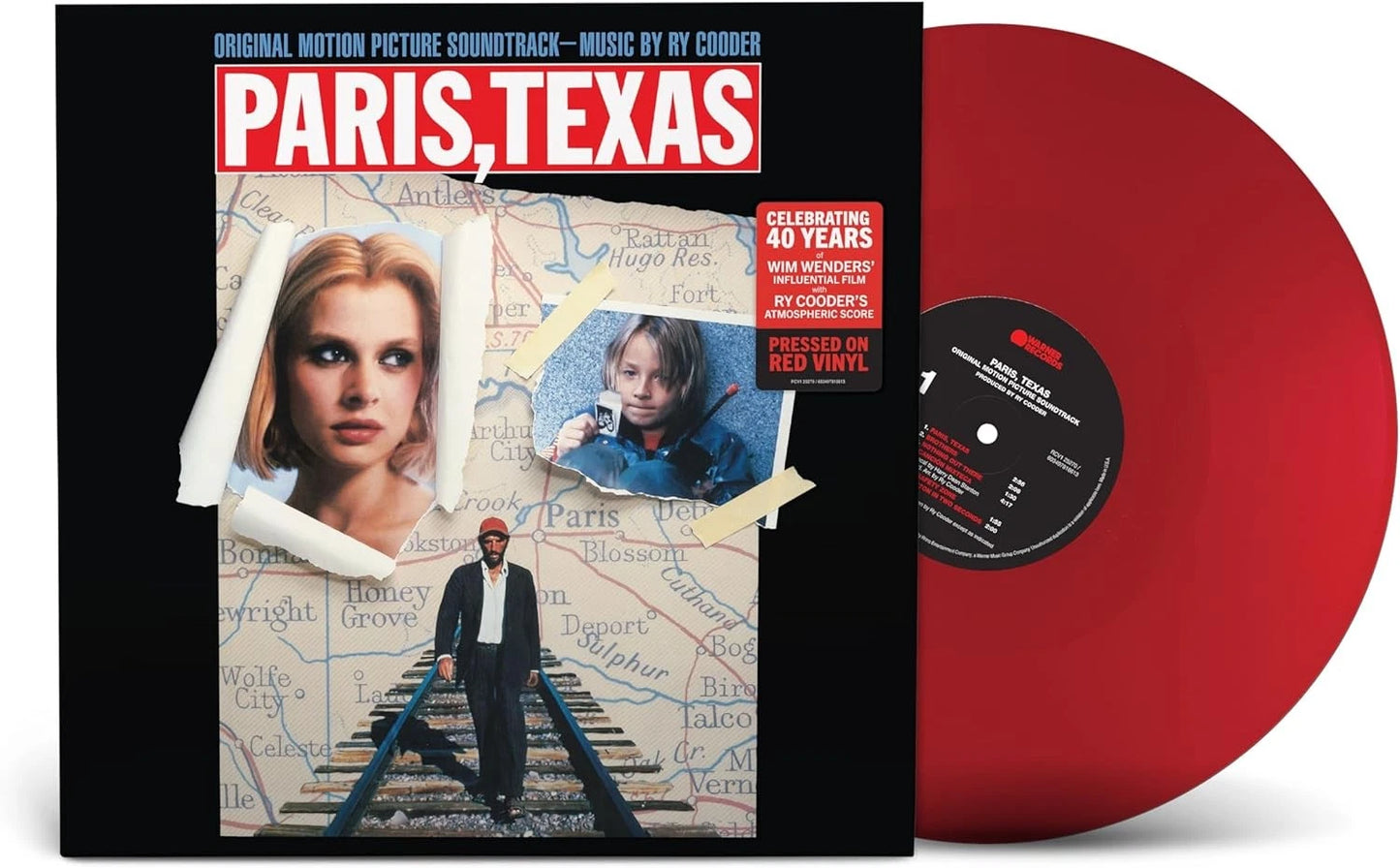 COODER, RY - PARIS TEXAS : SOUNDTRACK (RED VINYL) - LP