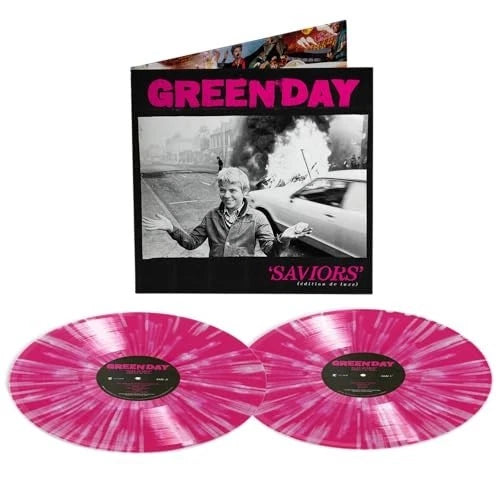 GREEN DAY - SAVIORS + 7 : 2LP HOT PINK + SPLATTER - LP