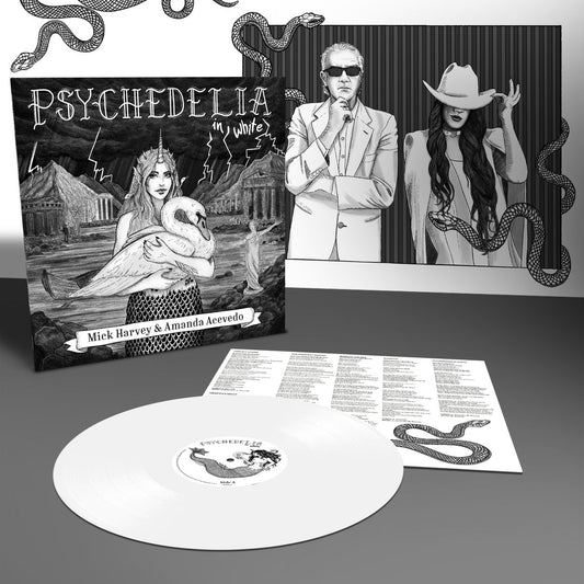 HARVEY, MICK & AMANDA ACEVEDO - PSYCHEDELIA IN WHITE : WHITE VINYL - LP