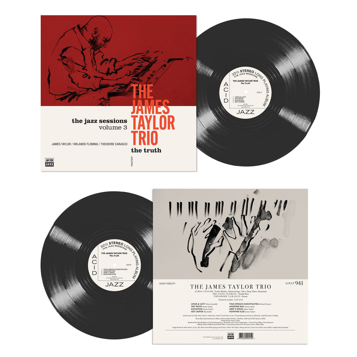 TAYLOR, JAMES TRIO - TRUTH - LP