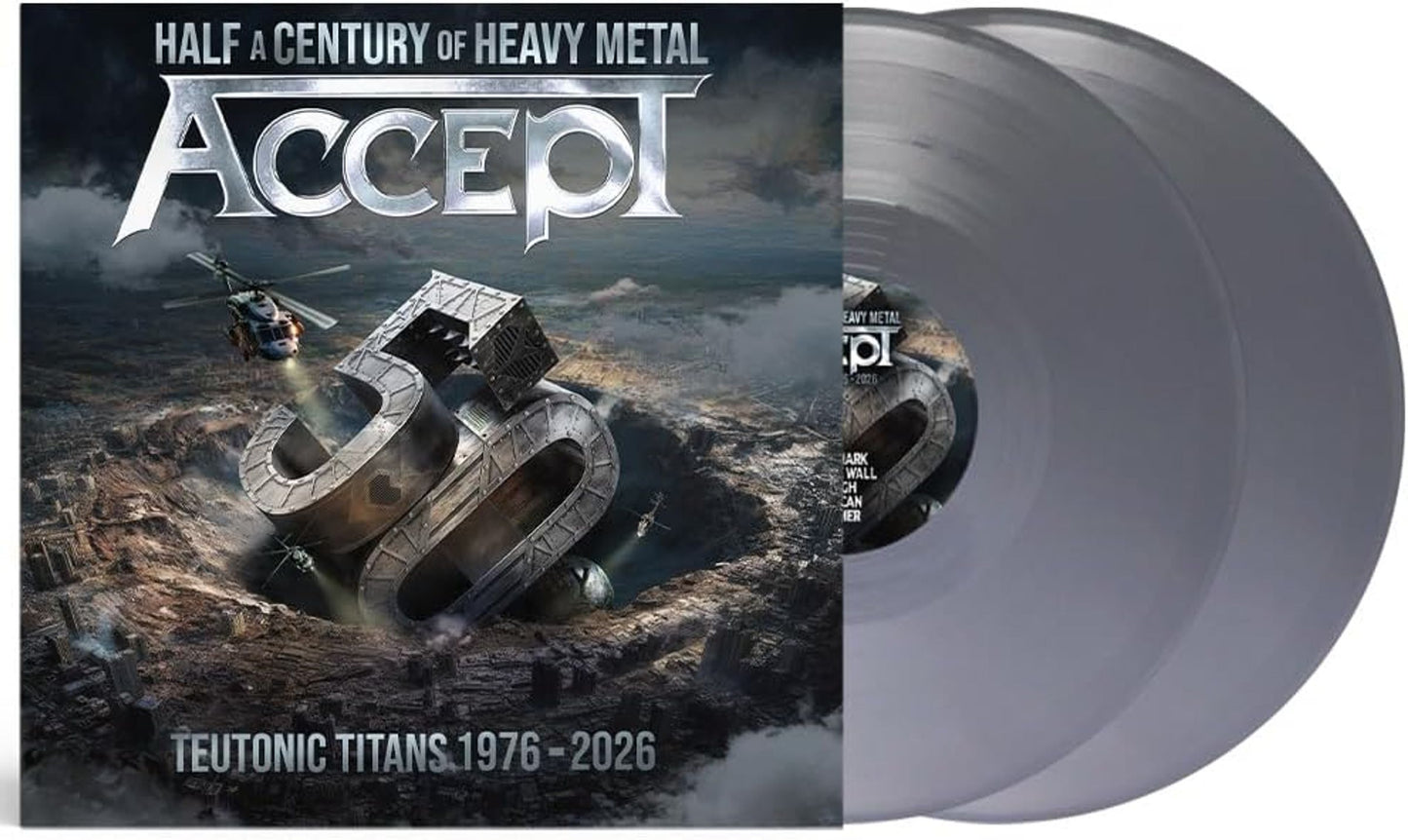 ACCEPT - TEUTONIC TITANS 1976-2026 : 2LP SILVER - LP