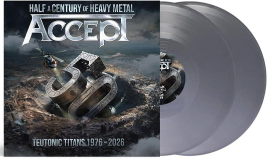 ACCEPT - TEUTONIC TITANS 1976-2026 : 2LP SILVER - LP