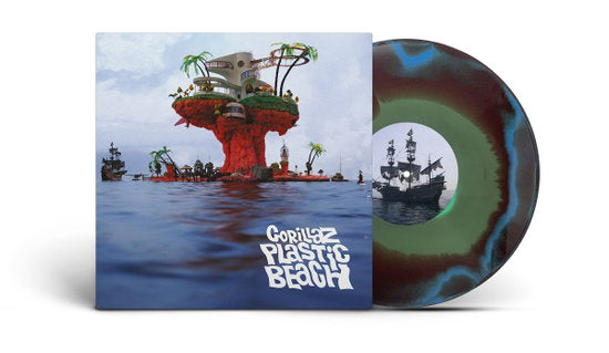 GORILLAZ - PLASTIC BEACH : TRI-COLOUR VINYL (2026) - LP