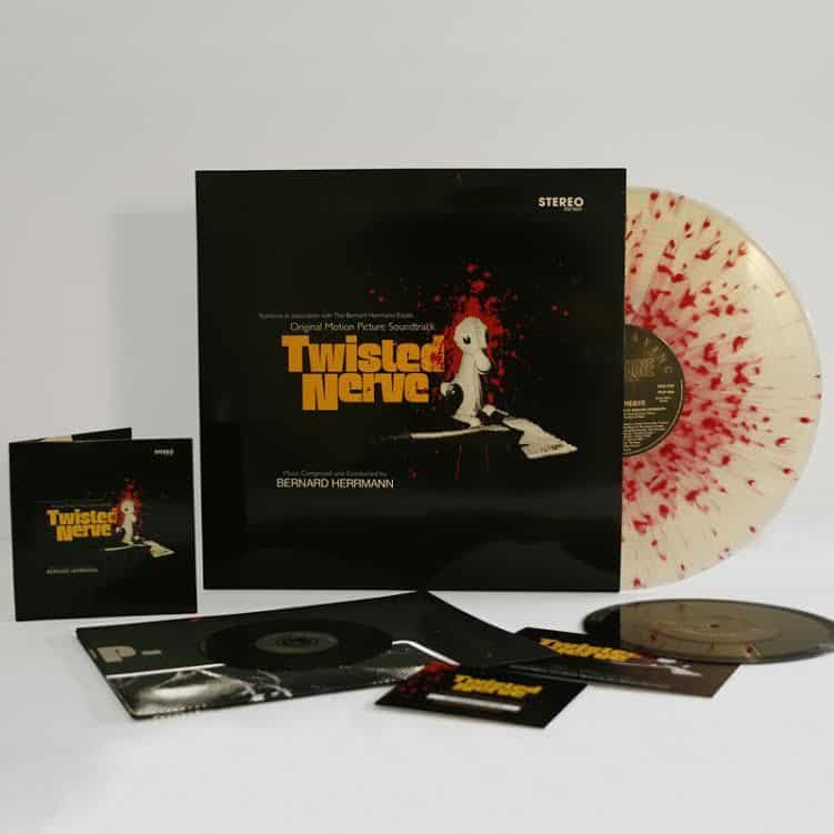 TWISTED NERVE / BERNARD HERRMANN - SOUNDTRACK : BLOOD-SPATTERED COLOURED - LP