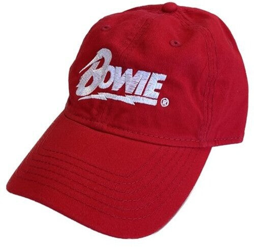 BOWIE, DAVID - HAT : RED WITH EMBROIDERED LOGO - ACC