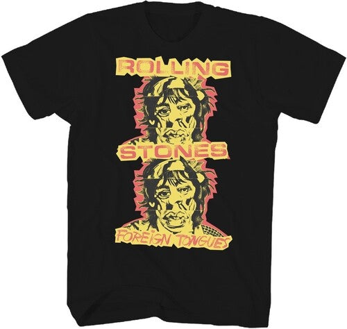 ROLLING STONES - FOREIGN TONGUES : MEDIUM (BLACK) - TSH
