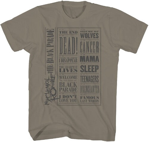 MY CHEMICAL ROMANCE - BLACK PARADE : BROWN SAVANNAH (MEDIUM) - TSH