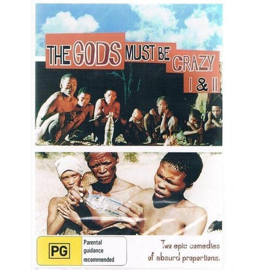 GODS MUST BE CRAZY I & II - FILMS : 2 X DVD SET - DVD