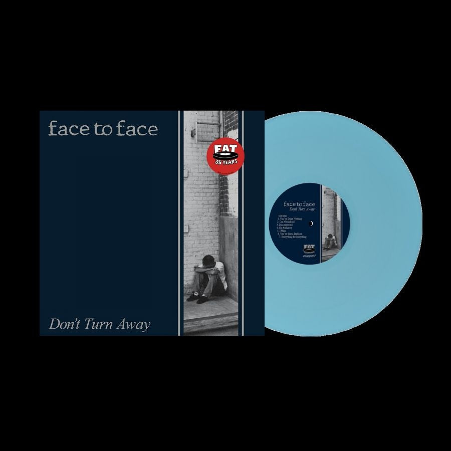 FACE TO FACE - DON'T TURN AWAY: LIGHT BLUE VINYL - LP