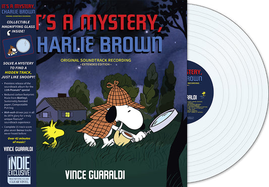 GUARALDI, VINCE - IT'S A MYSTERY, CHARLIE BROWN: CLEAR - LP