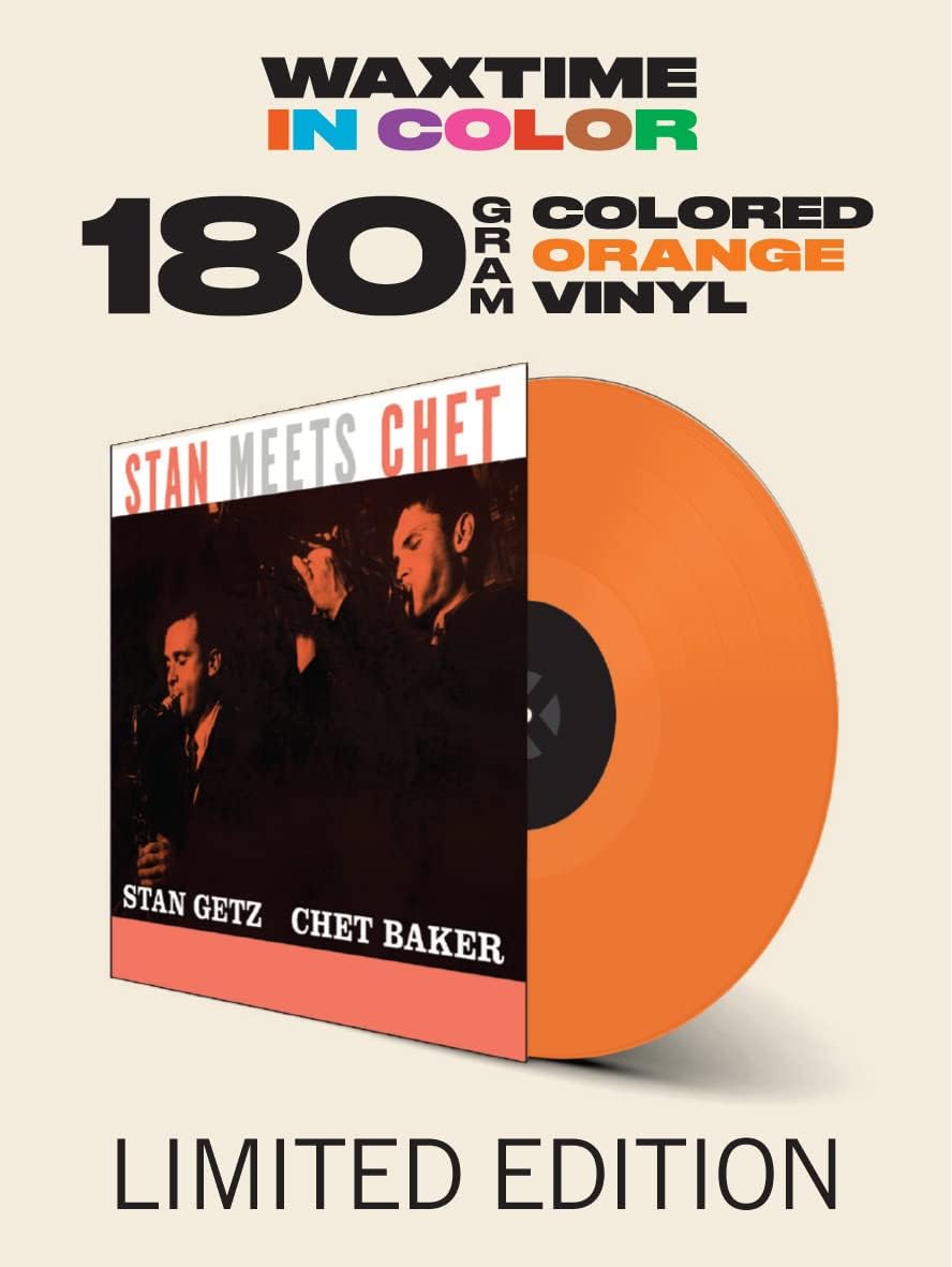 GETZ, STAN / CHET BAKER - STAN MEETS CHET : ORANGE VINYL - LP