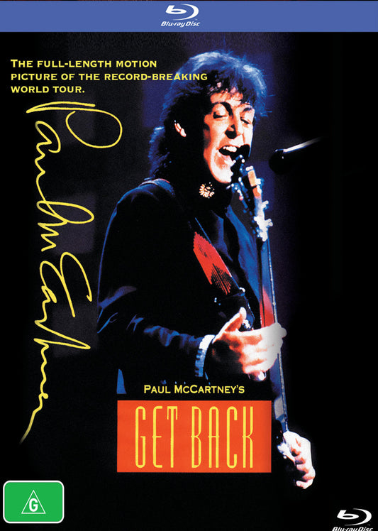 MCCARTNEY, PAUL - GET BACK : WORLD TOUR MOVIE - BR