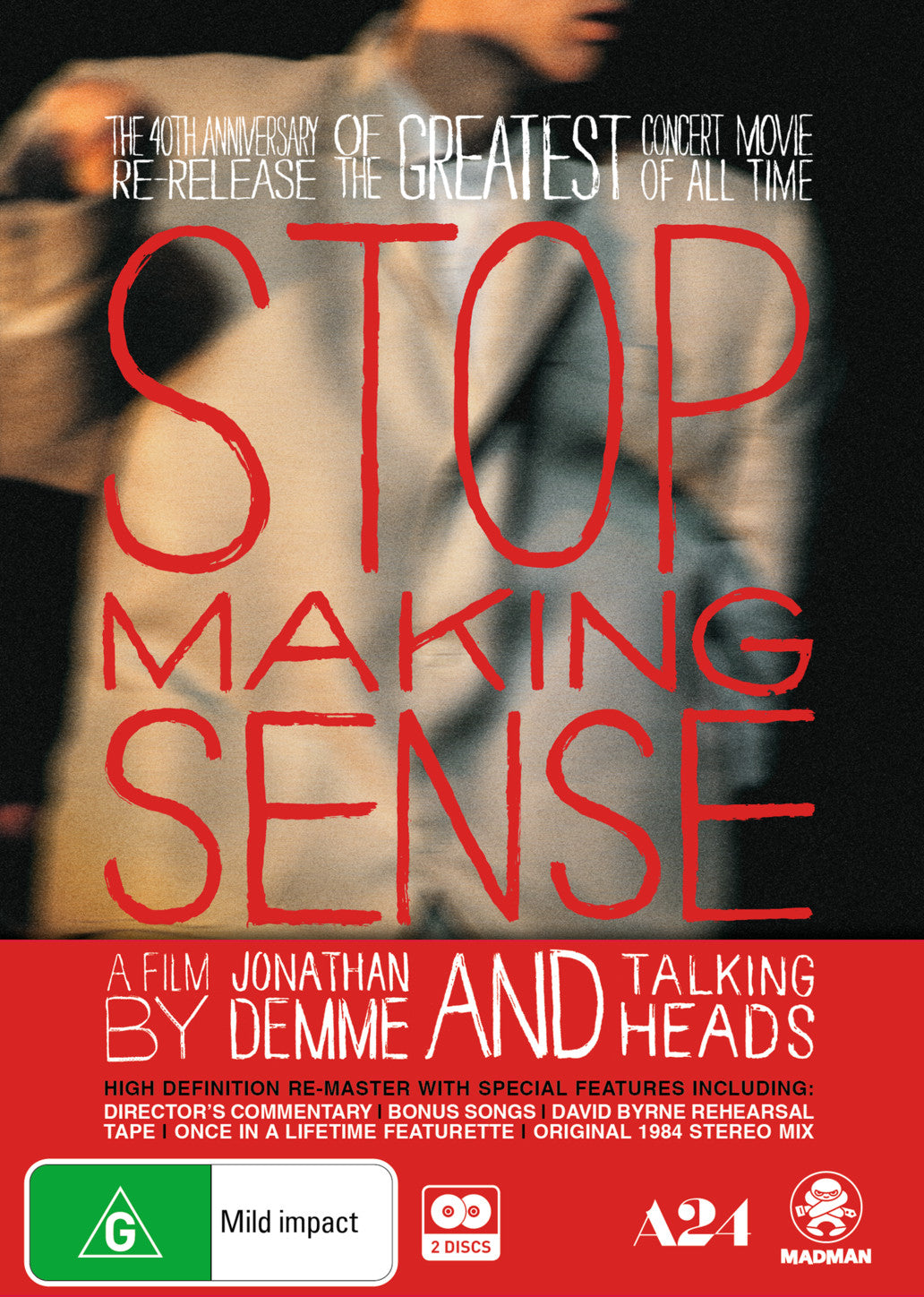 TALKING HEADS - STOP MAKING SENSE : 4K RESTORATION - DVD