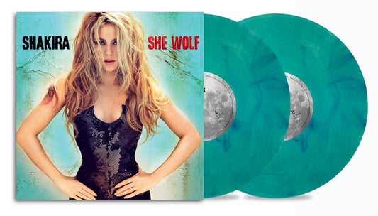 SHAKIRA - SHE WOLF : 2LP TURQUOISE VINYL - LP