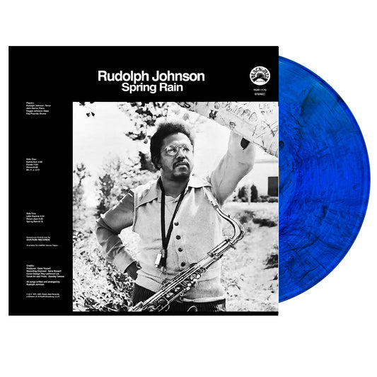 JOHNSON, RUDOLPH - SPRING RAIN: BLUE/BLACK SWIRL - LP