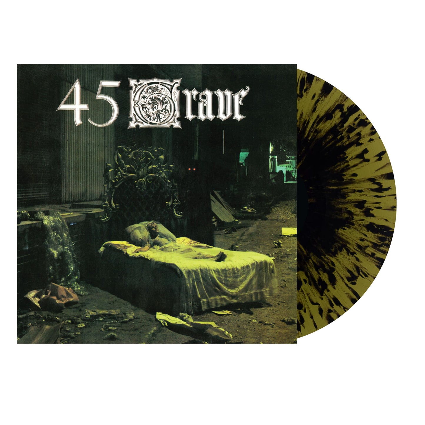 45 GRAVE - SLEEP IN SAFETY: GREEN/BLACK SPLATTER - LP