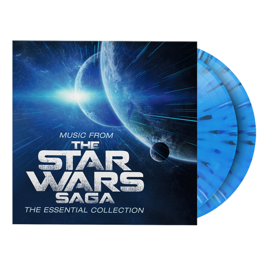 STAR WARS : MUSIC FROM STAR WARS SAGA - SOUNDTRACK : BLUE SPLATTERED 2LP SET - LP