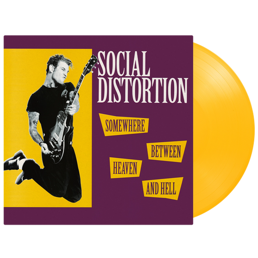 SOCIAL DISTORTION - SOMEWHERE BETWEEN HEAVEN ... : YELLOW - LP