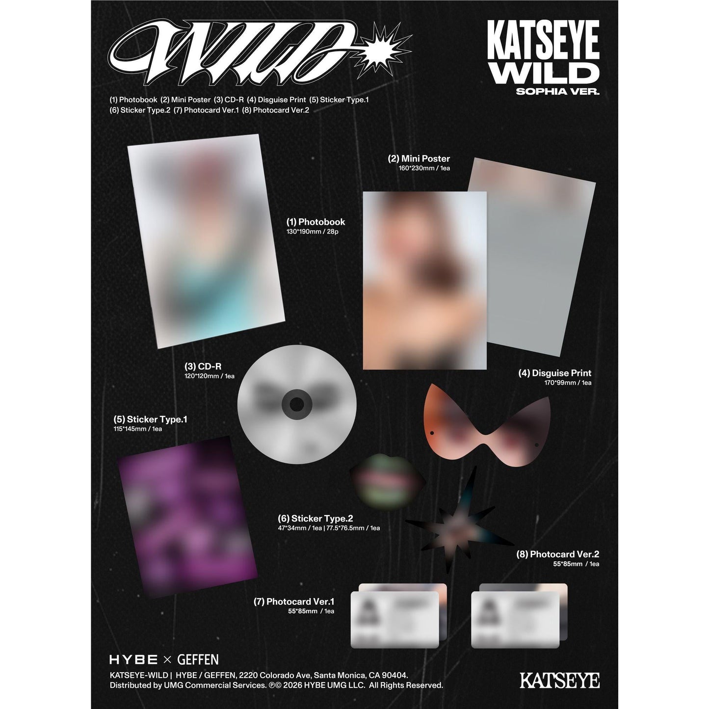 KATSEYE - WILD (EP): SOPHIA VERSION - CD