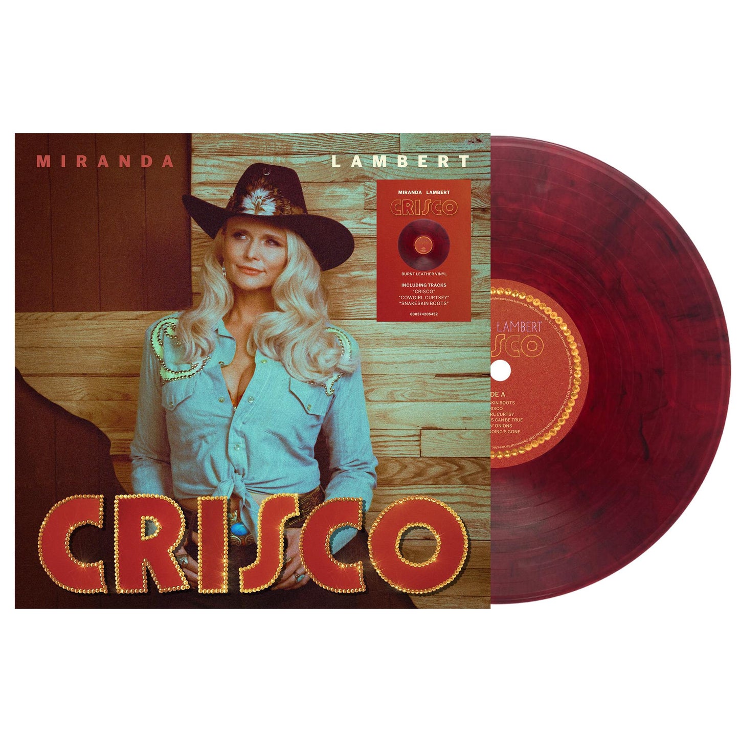 LAMBERT, MIRANDA - CRISCO: BURNT LEATHER VINYL - LP