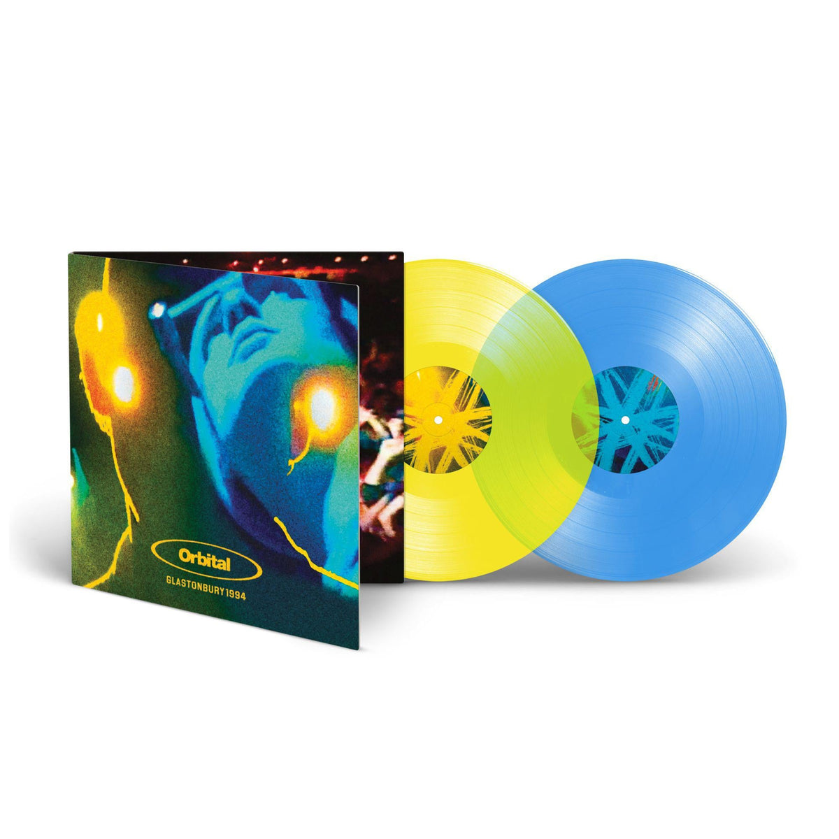 ORBITAL - GLASTONBURY 1994 : YELLOW & BLUE 2LP SET - LP