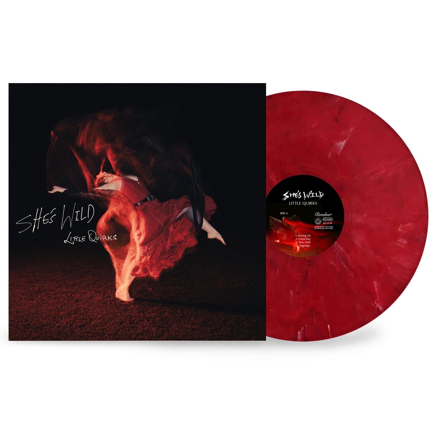 LITTLE QUIRKS - SHE'S WILD : BURNING RED VINYL - LP