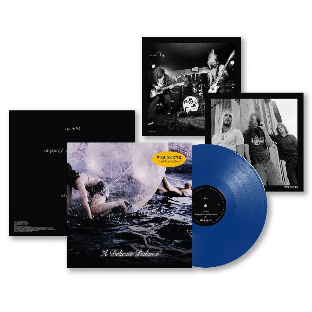 HEADSEND - A DELICATE BALANCE: TRANSPARENT BLUE - LP