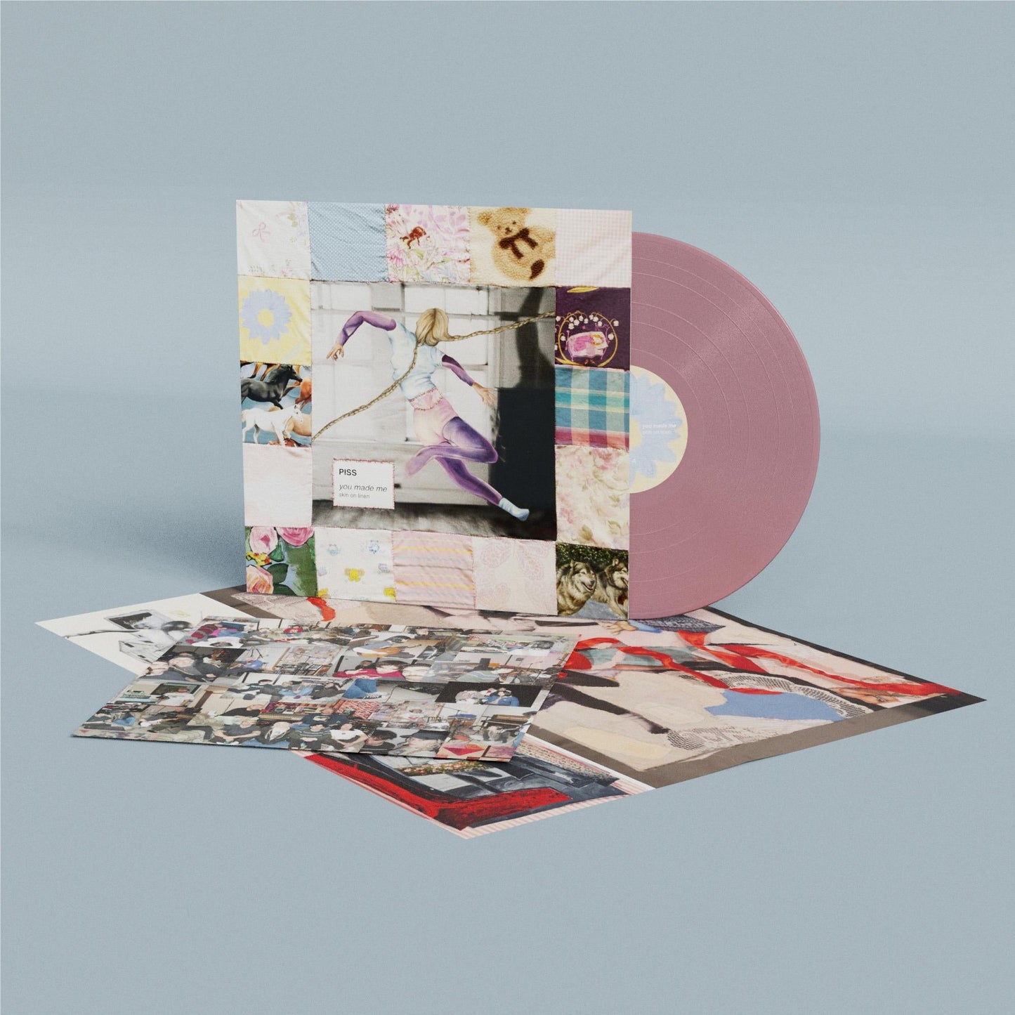 PISS - YOU MADE ME / SKIN ON LINEN : BABY PINK - LP