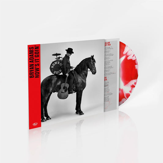 ADAMS, BRYAN - HOW'S IT GOIN': RED/WHITE SUNBURST VINYL - LP