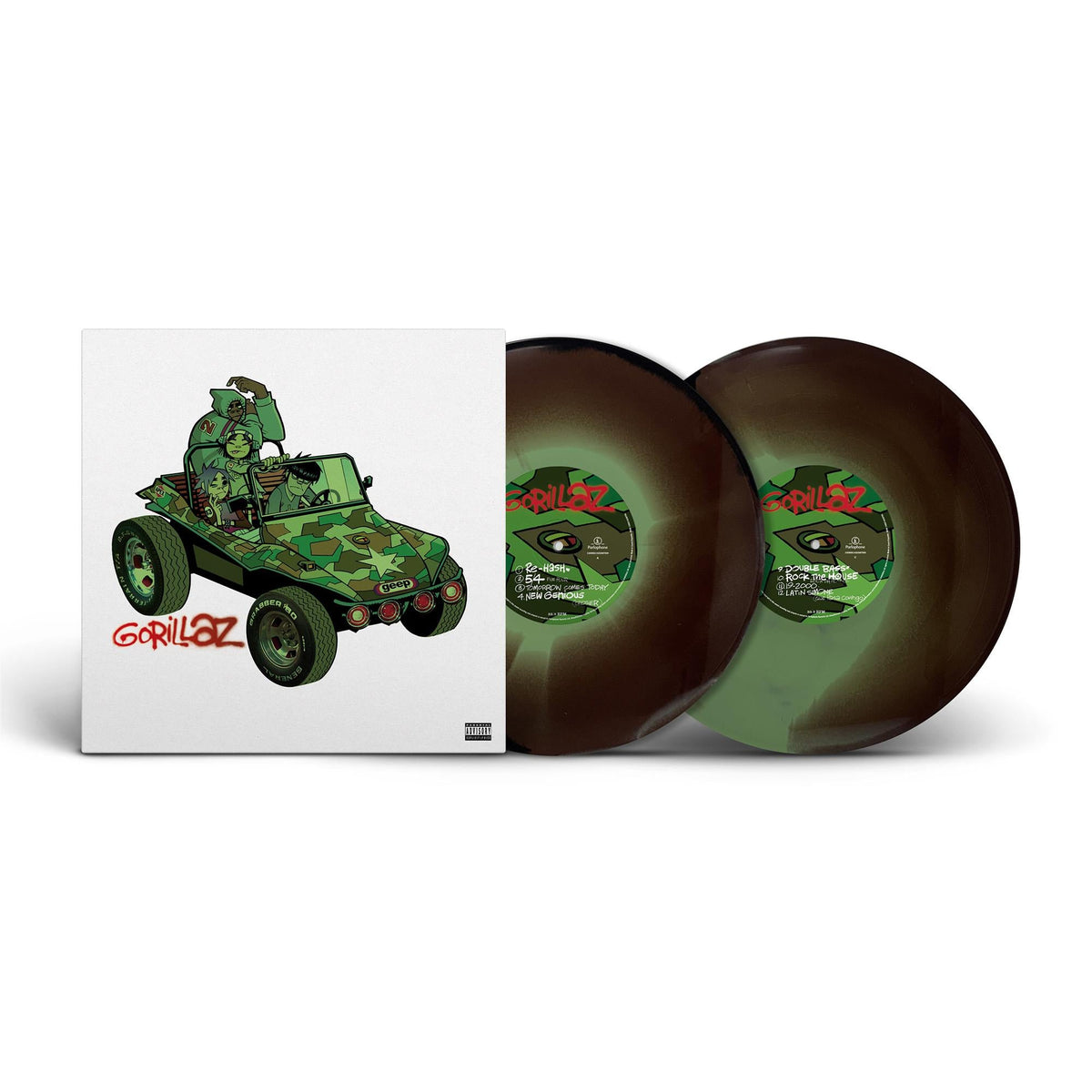 GORILLAZ - GORILLAZ : TRI-COLOUR 2LP SET (2026) - LP