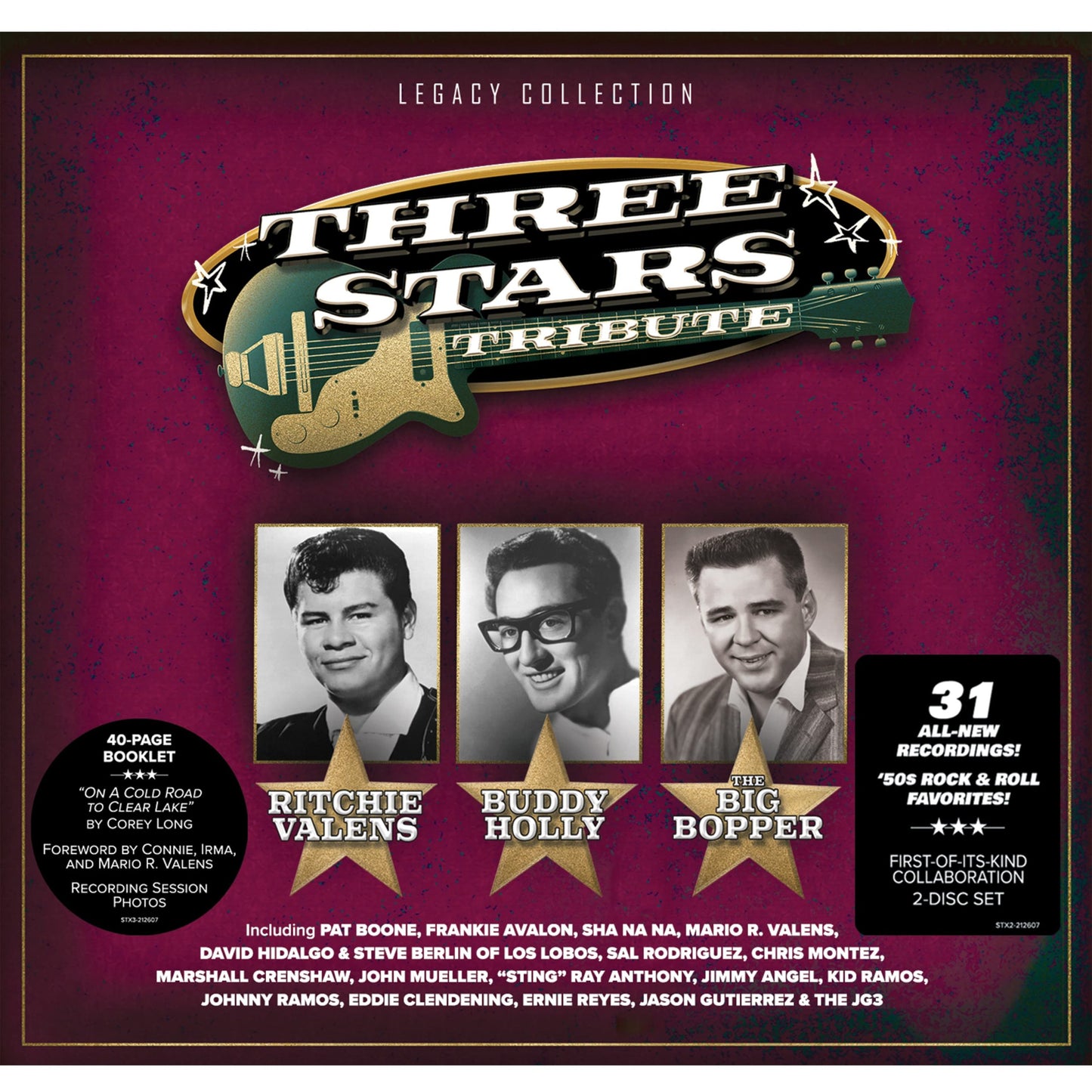 BOONE, PAT / VARIOUS - THREE STARS TRIBUTE: 2CD SET - CD